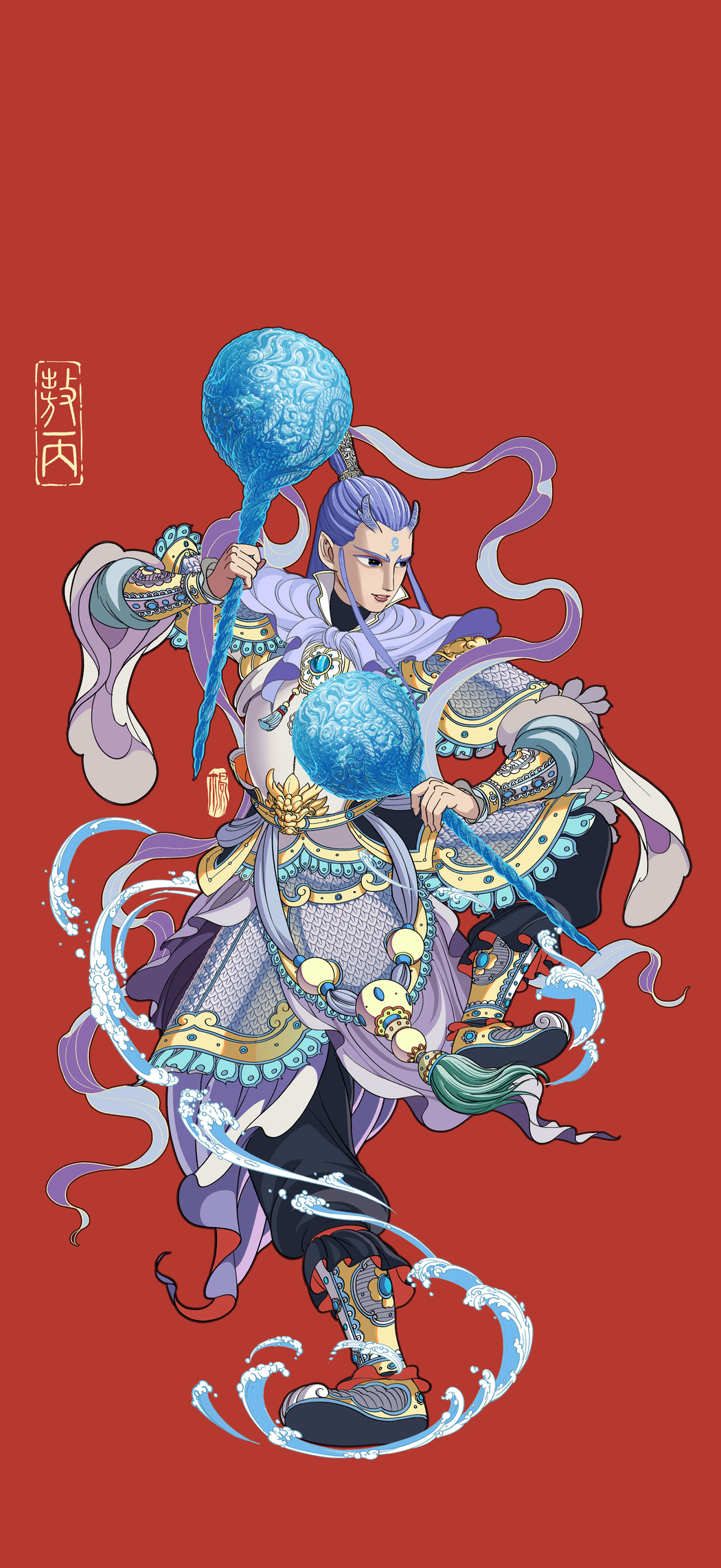 敖丙高清竖屏4K插画手机壁纸，1767x3840分辨率，免费下载