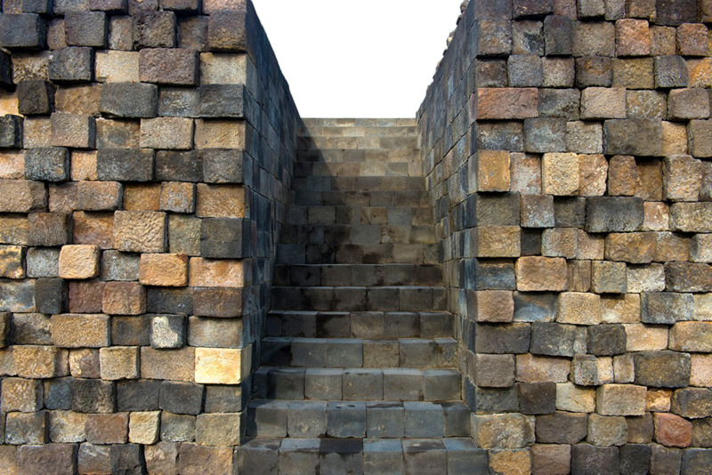 立体建筑石墙台阶PNG透明背景高清素材下载