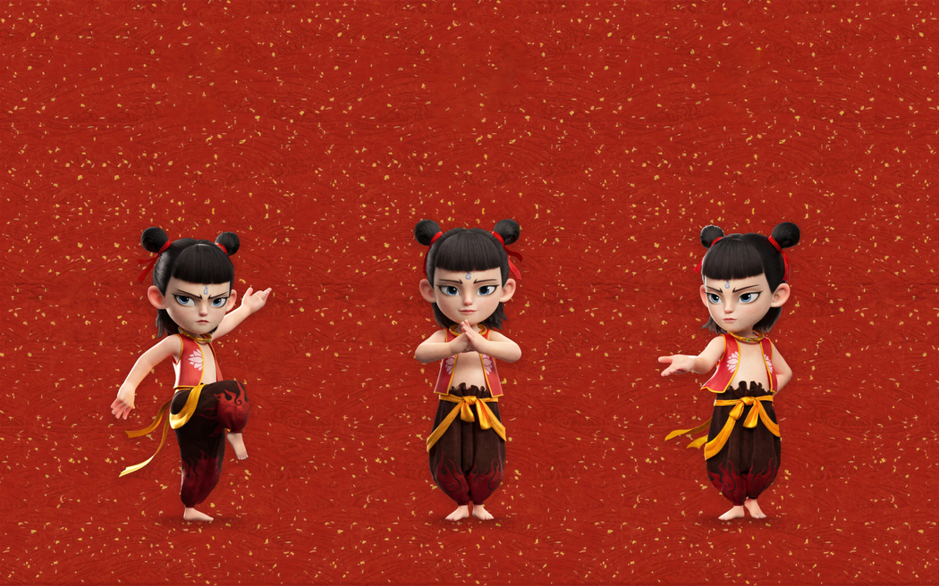 哪吒2魔童闹海灵珠版4K高清拼图壁纸，3840x2400分辨率下载