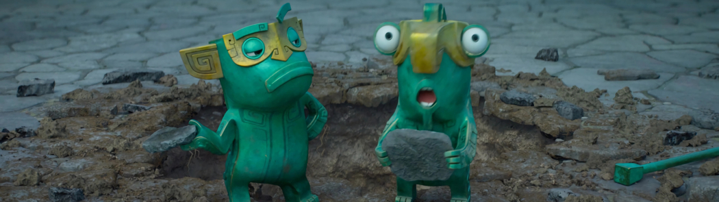 哪吒2魔童闹海结界兽双屏壁纸高清下载 3840x1080