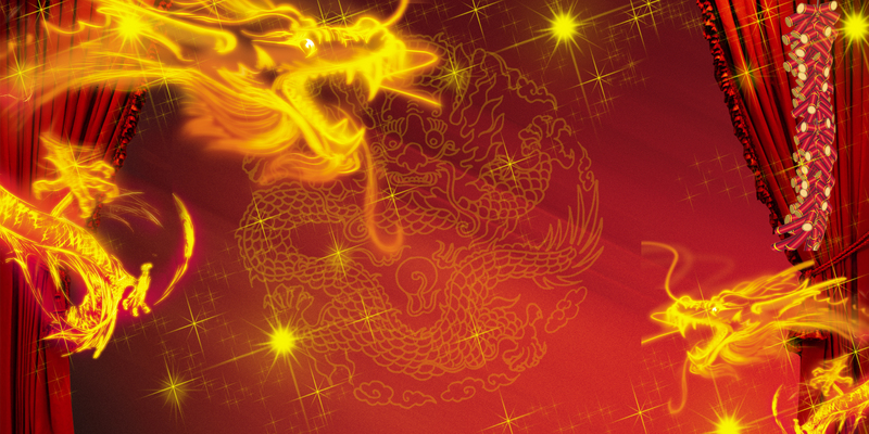 龙腾中国元宵庆典PSD分层高清图片素材，JPG/PSD格式下载