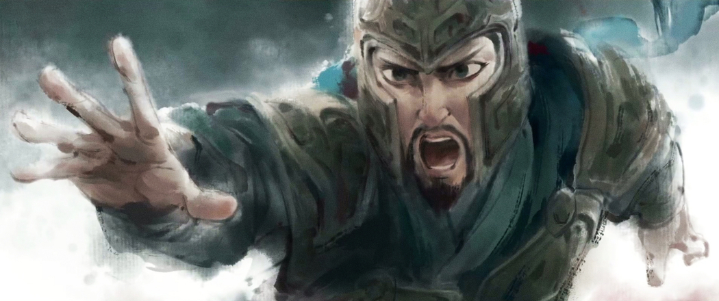 哪吒魔童闹海·李靖水墨画 3440x1440带鱼屏高清壁纸下载