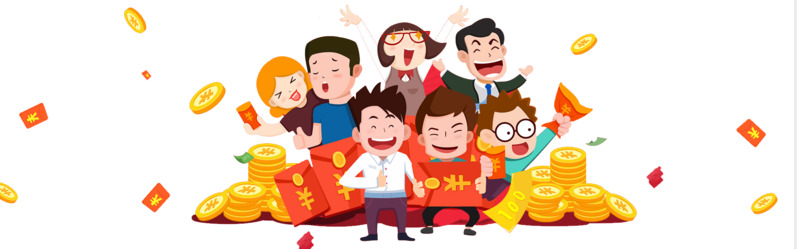 高清PNG透明漂浮金币红包图片素材下载