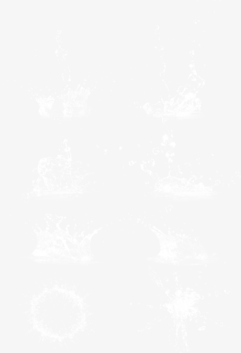 水波纹透明PNG图片素材，高清漂浮元素下载