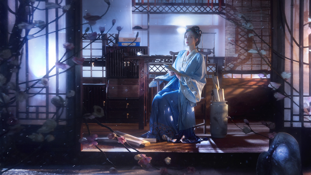 古风美女孟子义4K超清壁纸（3840x2160）下载