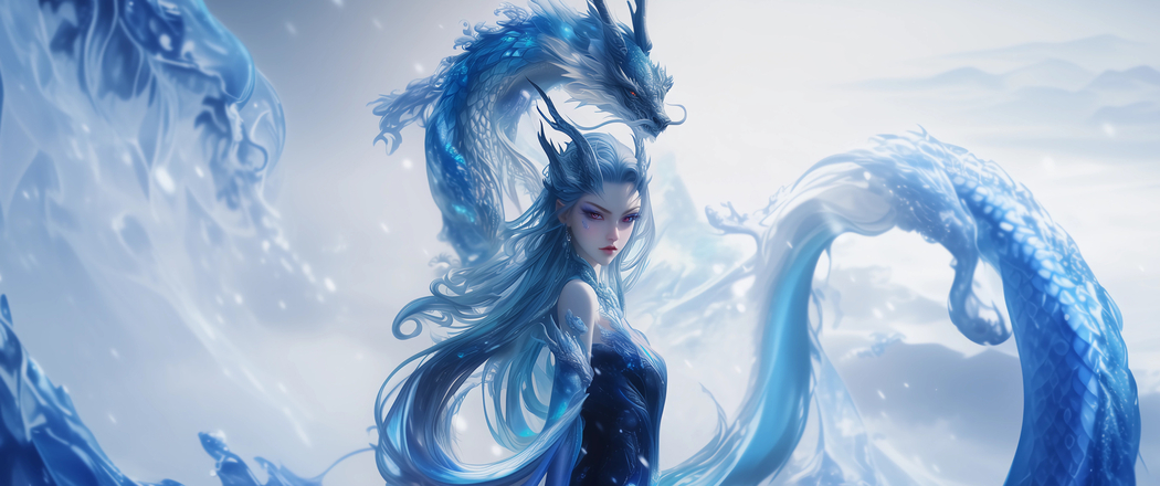 哪吒2魔童闹海敖闰唯美4K壁纸，3440x1440带鱼屏高清动漫图片下载