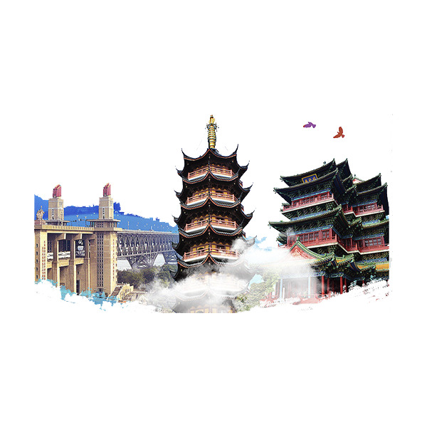 南京建筑高清PNG透明装饰元素及图案素材下载