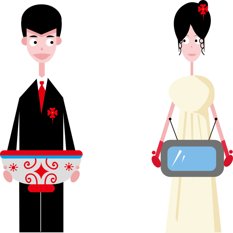 婚礼进行曲高清PNG透明图片素材，情人节节日元素设计下载