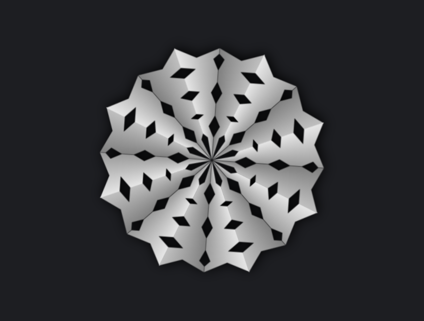 冬季雪花纸片动态图片插画素材下载