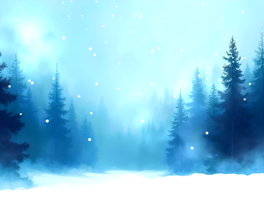 唯美下雪堆积动画场景素材