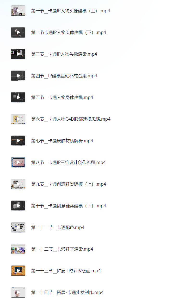 C4D高级教程，打造个性化IP卡通形象