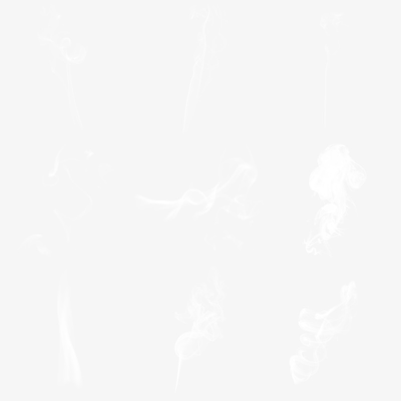 烟雾透气效果PNG素材集合②，高清透明漂浮元素及其他设计图下载