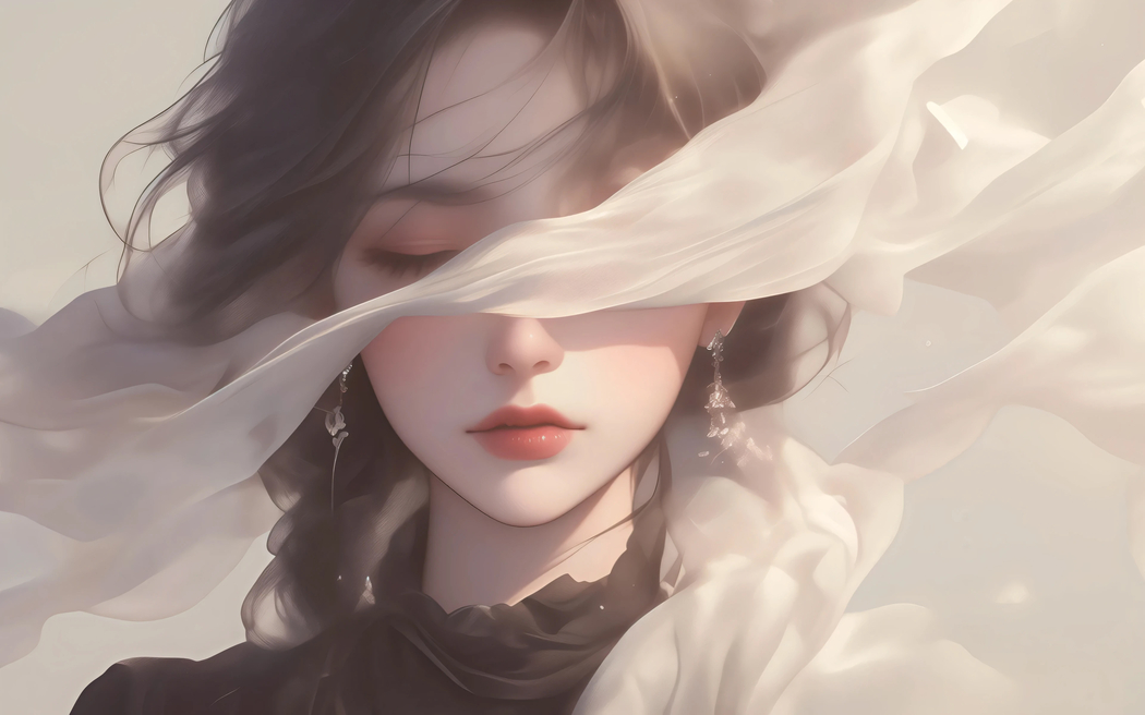 缠影幽思，唯美4K动漫壁纸，3840x2400高清下载，黑夜遮眼无数次