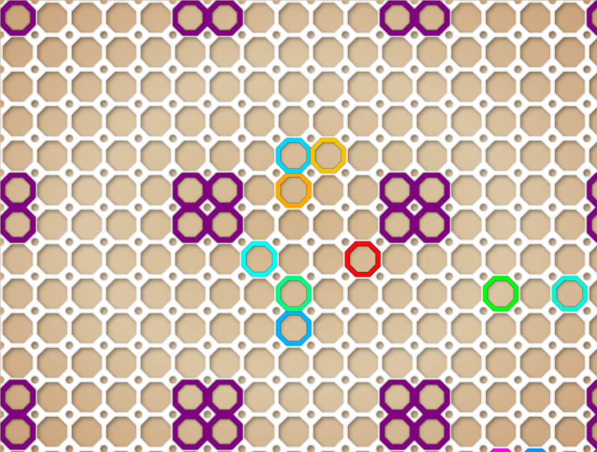 八边形图案svg动画设计素材