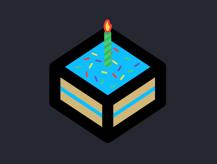 简约蛋糕生日快乐的插画图片素材下载