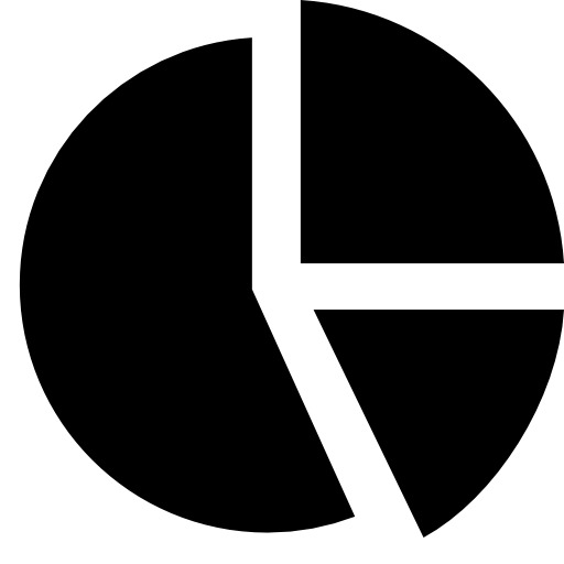 高清分离型饼图PNG透明图标，PPT装饰元素设计素材下载