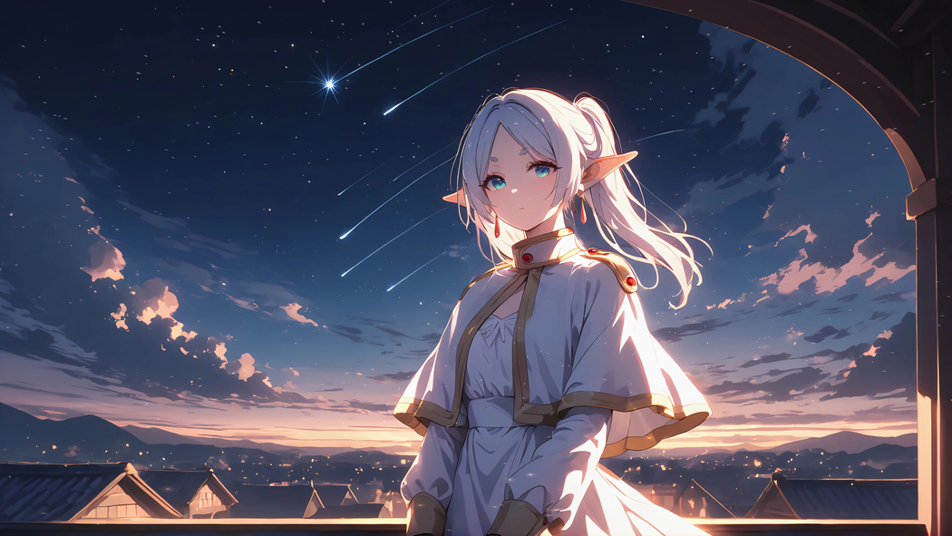 芙莉莲星光4K超高清壁纸，3840x2160分辨率动漫美图下载