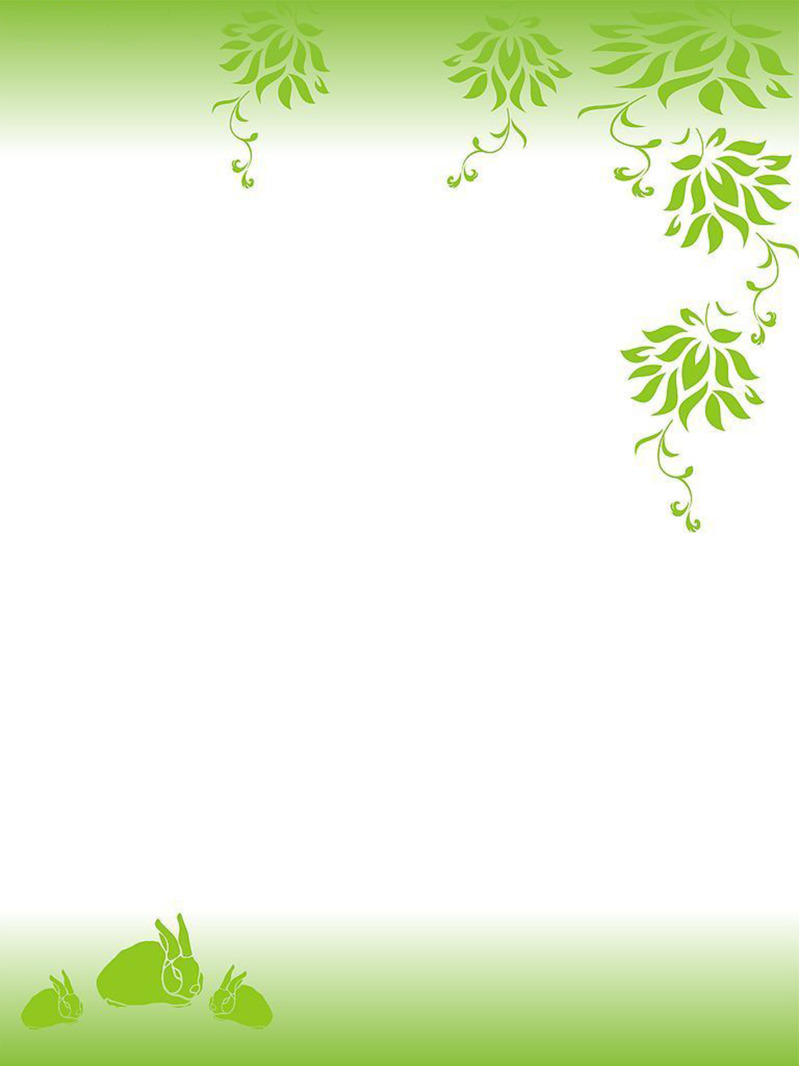 高清PNG嫩绿叶子背景素材，卡通手绘透明图片下载