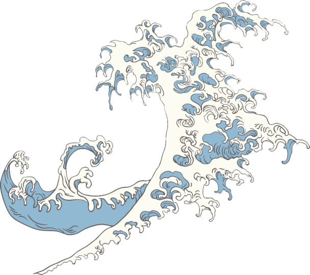 海浪高清PNG透明装饰元素特效设计素材下载