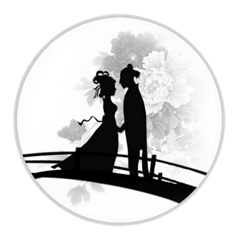 牛郎织女高清PNG透明图片，情人节节日元素设计素材下载