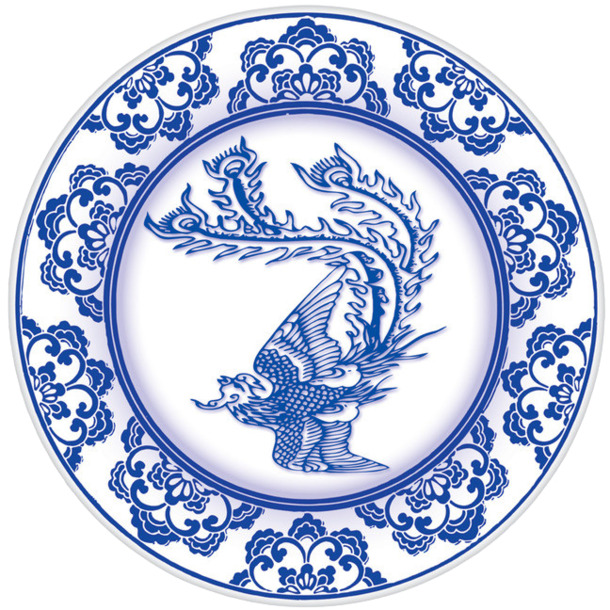 瓷盘动物图案高清PNG透明素材下载