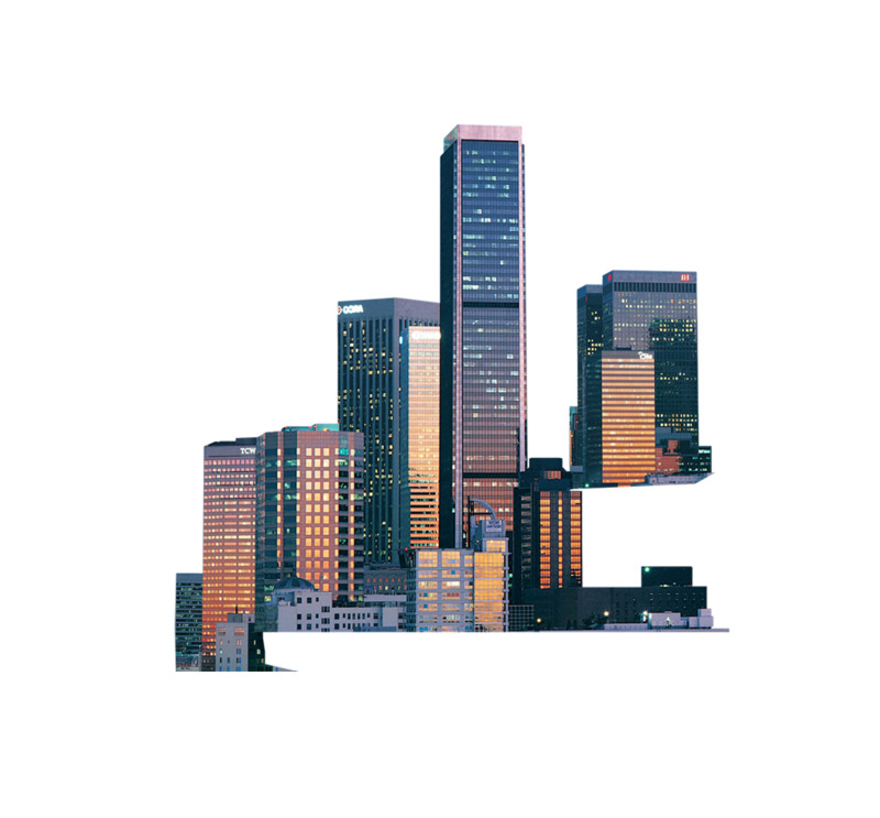高清PNG透明背景繁华建筑摄影素材下载