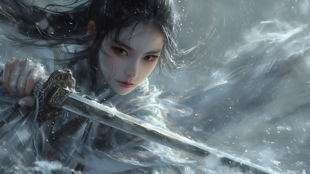 永劫无间顾清寒4K剑壁纸，3840x2160高清动漫图片下载