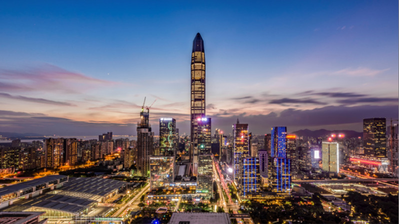 城市夜景高清PNG透明背景元素摄影图下载