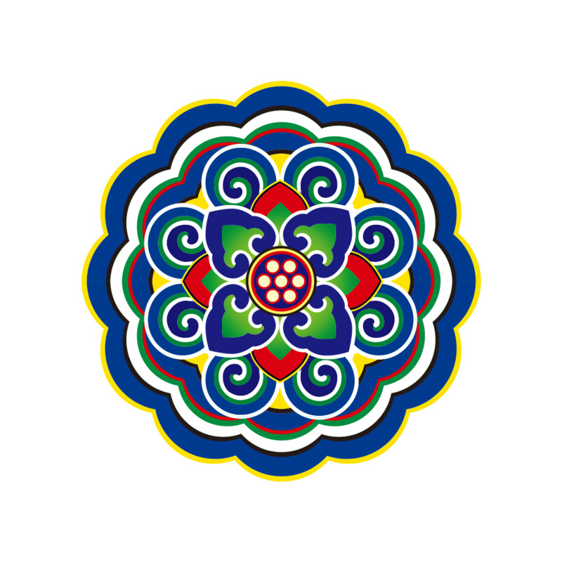 春节图腾古典图案PNG透明装饰元素高清下载