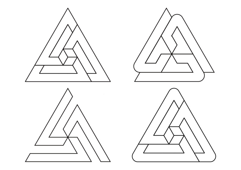 高清PNG透明矛盾空间三角形Logo免扣元素图标设计素材下载