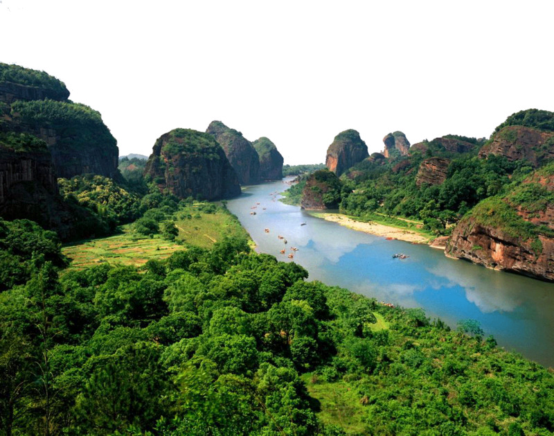 江西龙虎山旅游高清PNG透明背景风景图片素材下载