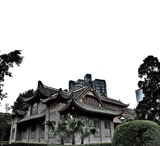 成都古建筑PNG透明背景高清图片素材下载