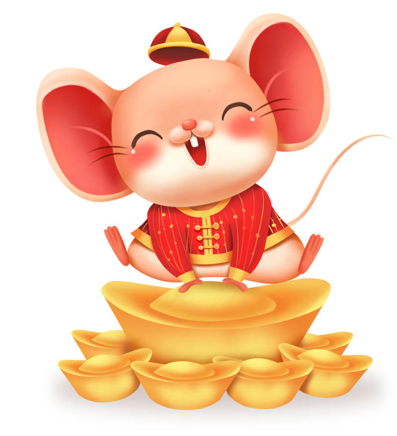 新春鼠年红包喜庆高清PNG透明图片素材下载，含元旦春节元宵节日元素