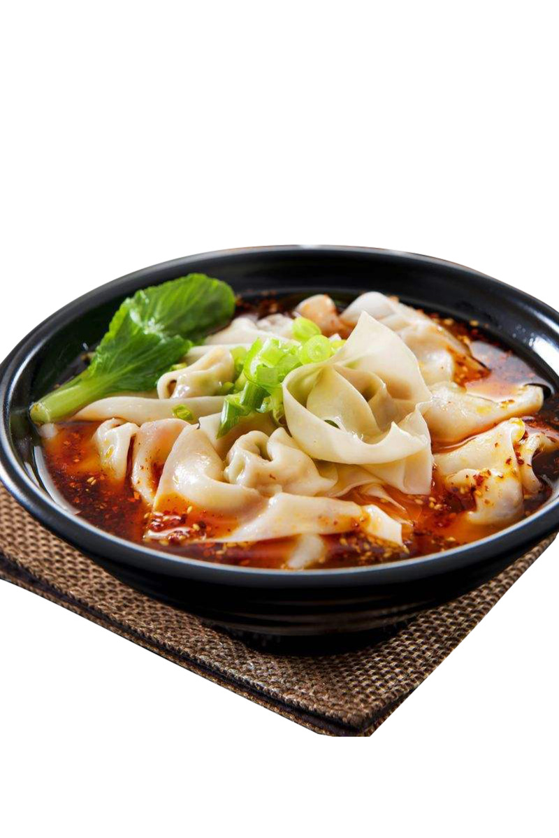 香辣红油粉抄手高清PNG透明素材下载，生活装饰元素图片设计素材