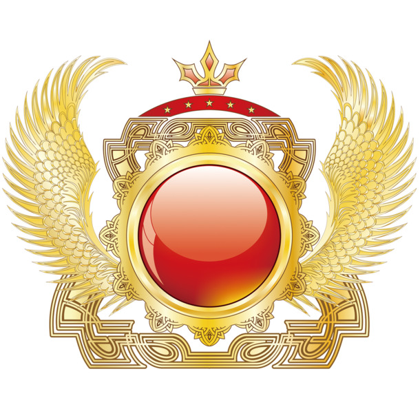 游戏角色翅膀高清PNG透明素材，精美花纹装饰图片设计下载