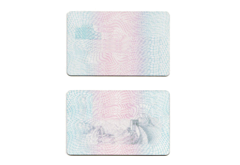 高清PNG身份证正反面花纹素材，透明背景装饰元素，生活用品设计图片免费下载