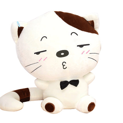 可爱猫咪公仔高清PNG透明图片素材，装饰生活用品设计元素下载