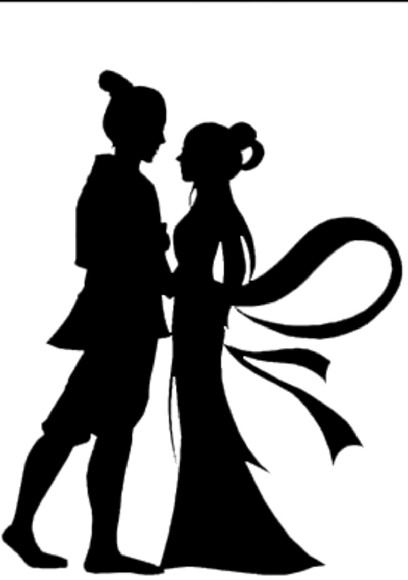 牛郎织女高清PNG透明素材，情人节节日元素图片免费下载