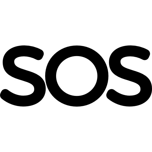 高清SOS报警图标PNG素材，透明免抠元素下载