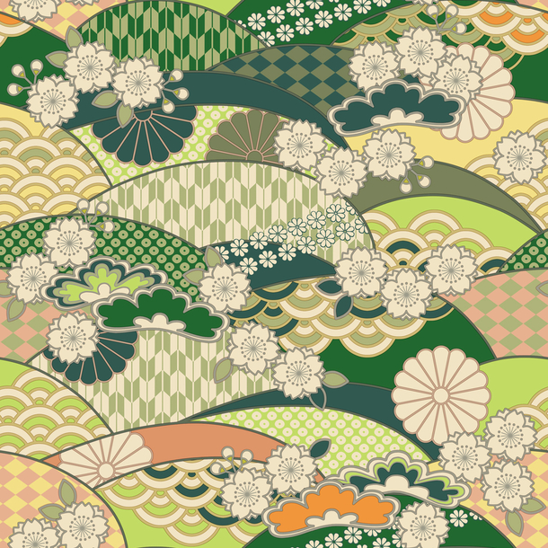 高清PNG和柄花纹纹理素材，透明背景元素，适用于H5背景设计，免费下载