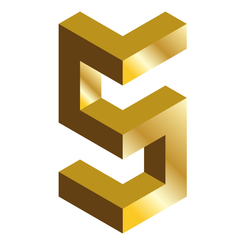 手绘金色C4D立体S字母PNG免抠高清设计素材下载