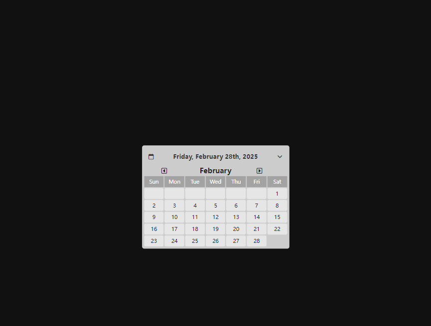 在线日历组件前端2025制作
