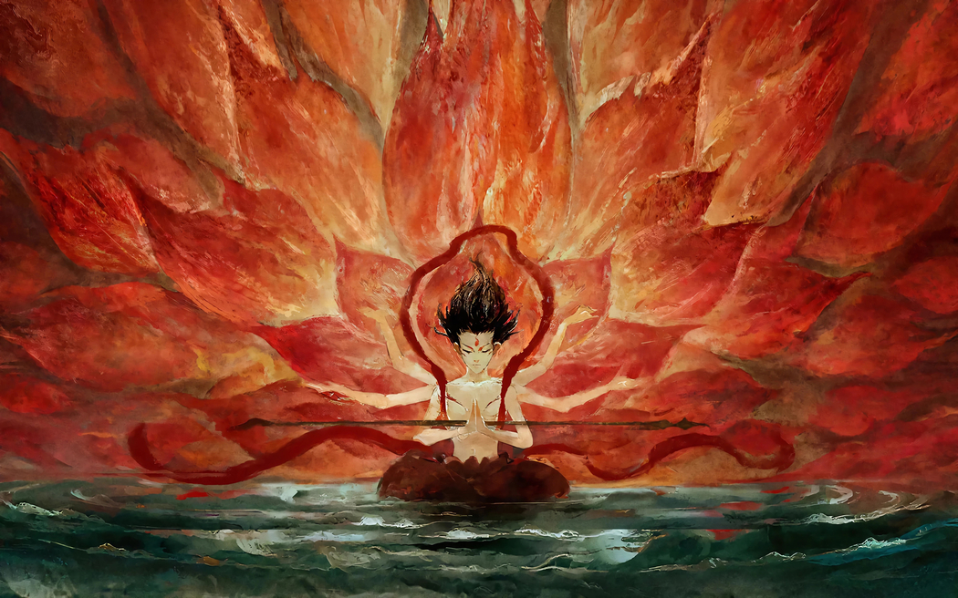 哪吒魔童闹海火莲花 3200x2000高清壁纸，适配平板笔记本等设备下载