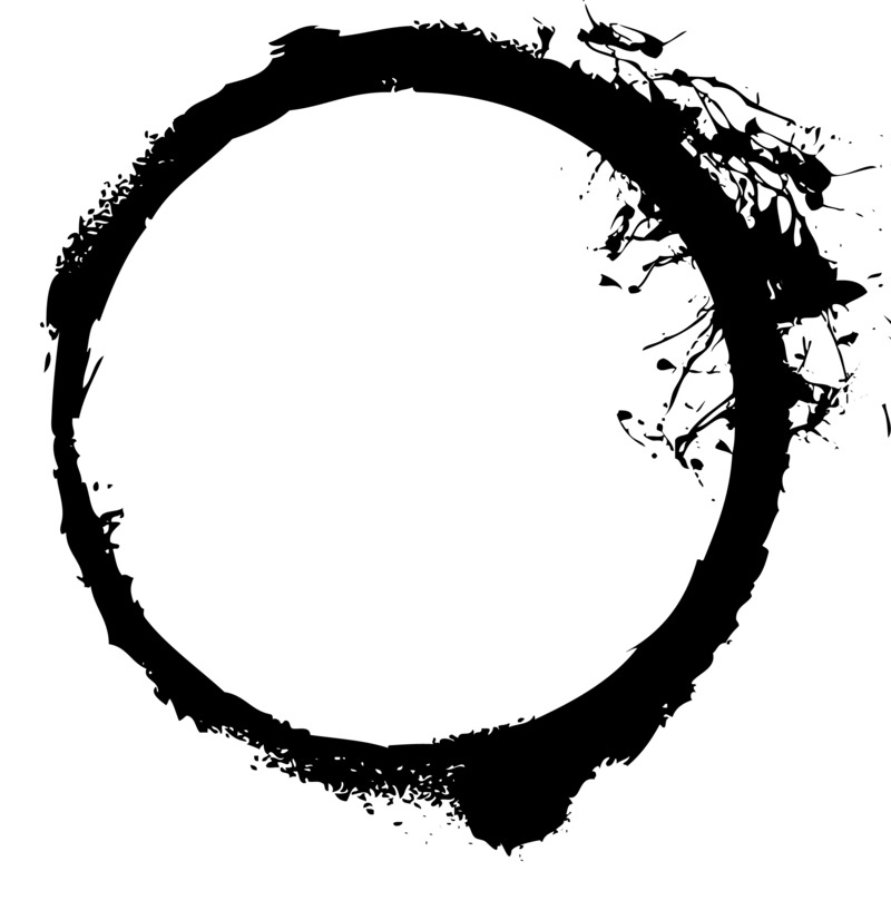 高清PNG透明圆圈墨迹图片素材免费下载，装饰笔触设计元素