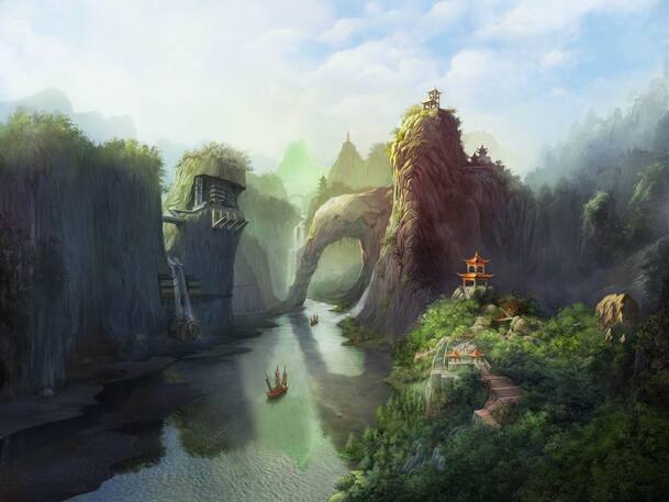 梦幻王国卡通手绘面色印花PNG透明背景素材下载