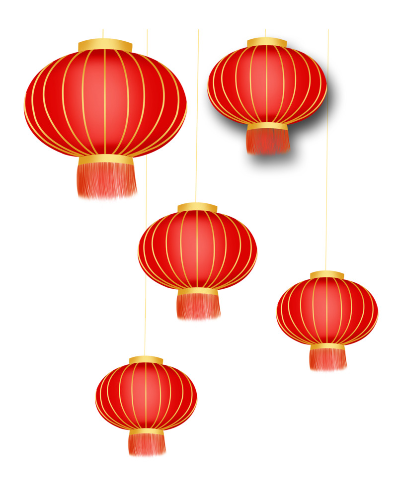 节日灯笼高清PNG透明图片素材下载，元旦春节元宵节日元素设计