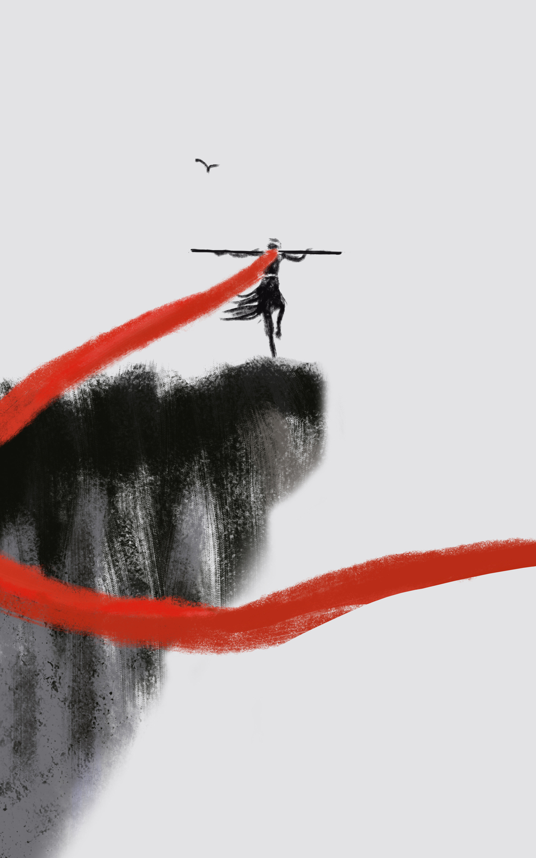 大话西游至尊宝水墨风4K高清全屏手机壁纸下载 2400x3840