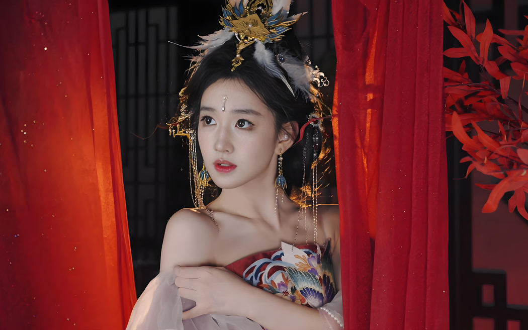 黄玉瑶《新倩女幽魂》七夕婚服高清壁纸2560x1600下载