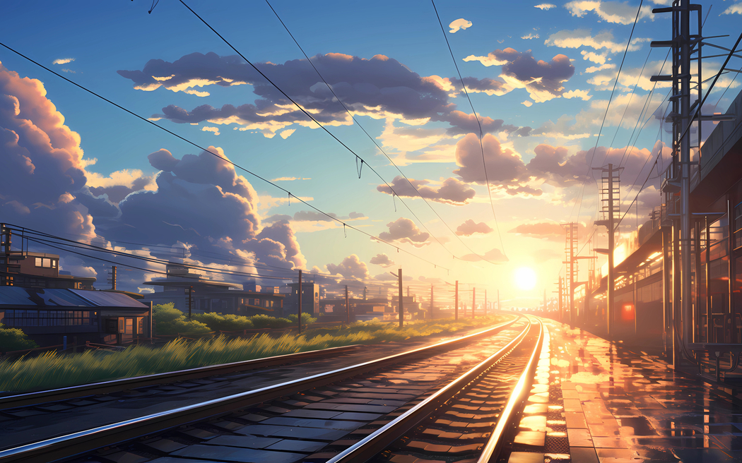 铁路风光高清壁纸 2560x1600 免费下载