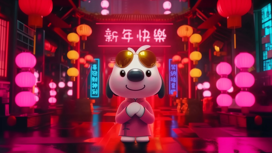 2025辛巴狗新年4K高清壁纸 3840x2160 免费下载